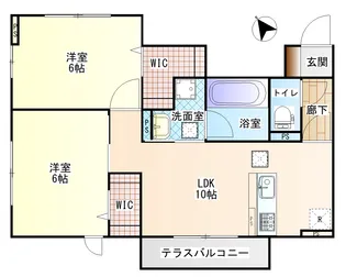 ファミール鴨居【1階】の間取り