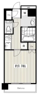 クロスエアタワ-【5階】の間取り