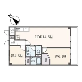 ペアハウス濃沼【2階】の間取り