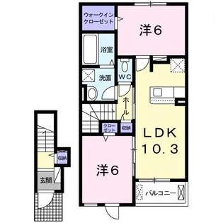 ルーチェ【2階】の間取り