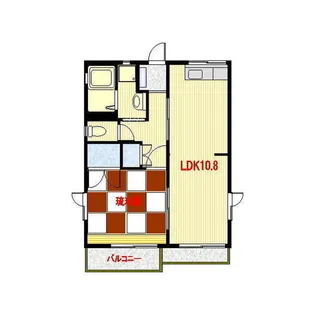 ファミーユ鴨居 A【2階】の間取り