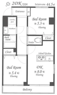 ヴォーガコルテ両国【2階】の間取り