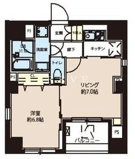 レオーネ東日本橋駅前II【3階】の間取り