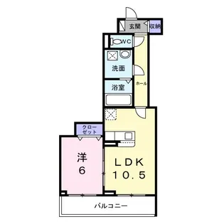 安満北の町アパートA【2階】の間取り
