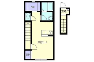 ドゥウェル下柳A【2階】の間取り