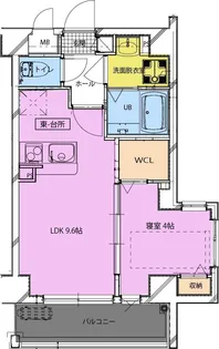 トピカ中津瀬【4階】の間取り