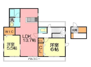 リーブルメゾン【2階】の間取り