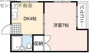 エスポワール城東【4階】の間取り