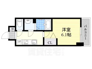 プレデコート天王寺EAST【10階】の間取り
