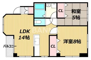 シティハウス益野町【2階】の間取り