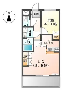 サニーヒルズ芥見【2階】の間取り