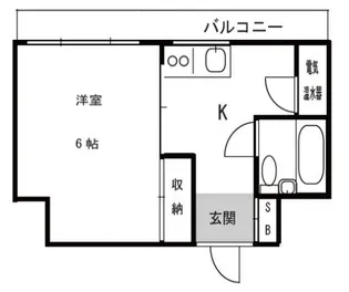 マンション五反田【13階】の間取り