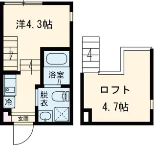 ハーモニーテラス北小岩XVIII【2階】の間取り