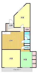 コーポサンライズ【4階】の間取り