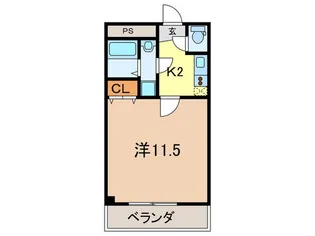 シャトー 仁川【4階】の間取り