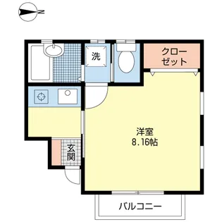 コーポミルクール【1階】の間取り