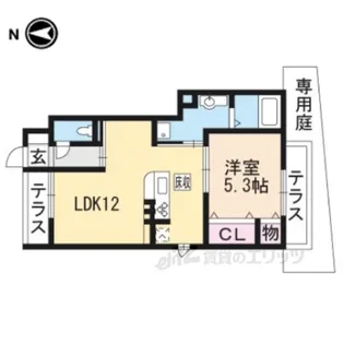 プリマベーラ綾2【1階】の間取り