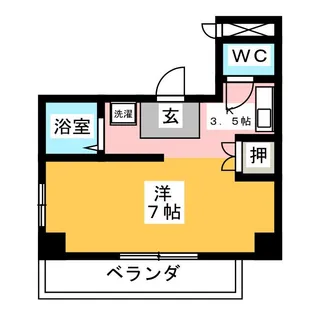 ハインホーフ雪扇【4階】の間取り