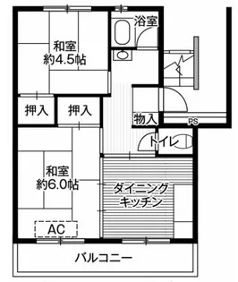 ビレッジハウス台宿1号棟【3階】の間取り