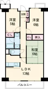 サワン東太田【4階】の間取り
