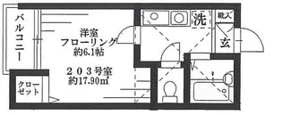 クレステージ中野【1階】の間取り