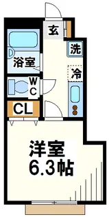 シュクラ菊野台【1階】の間取り