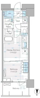 パークシティ中野 ザ タワー エアーズ【22階】の間取り