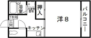 リディア城山【2階】の間取り