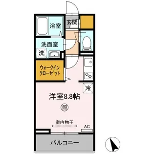 富士マンション【3階】の間取り