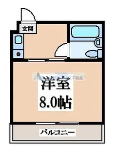 オードリー枚岡B棟【4階】の間取り