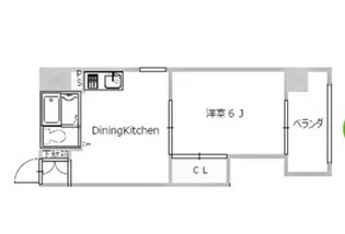 第1片山ビル【4階】の間取り