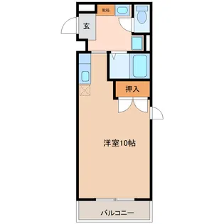 パルテール桃園No.2【1階】の間取り