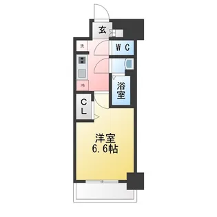 プレサンス大須観音ビザリア【4階】の間取り