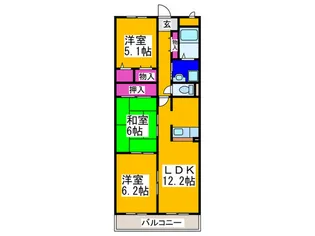 グレースコート・アイ【1階】の間取り