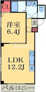 プレシア千葉中央【4階】の間取り