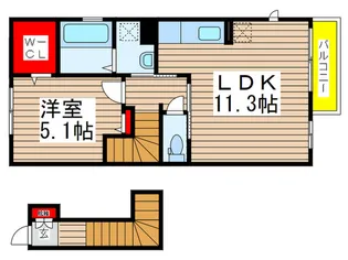 カサブランカ・ハウス【2階】の間取り