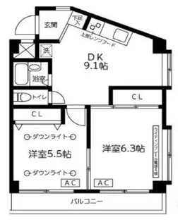 ハイツアトム【1階】の間取り