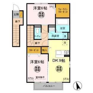グランドステージ久保台C棟【2階】の間取り