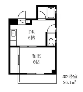 コーポ峰【2階】の間取り
