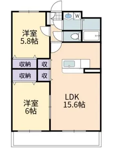 メゾンスプリング【2階】の間取り