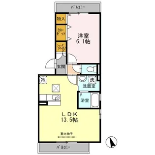 メゾン・ド・ヤギ【1階】の間取り