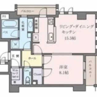 プレミアム白金台【3階】の間取り