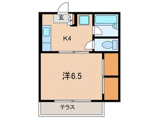 みなともハイツ旗の台【1階】の間取り
