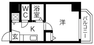 U-ro新大阪【5階】の間取り