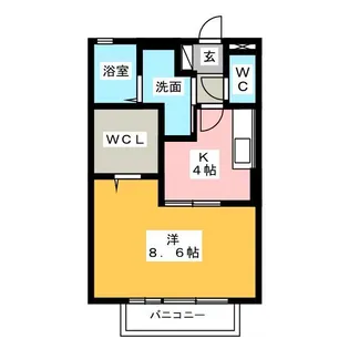 アドバンス小牧【1階】の間取り