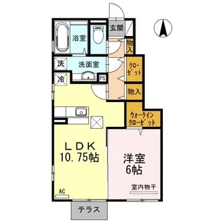 ヴィレッジロイヤル白鳥 C【1階】の間取り