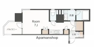 ミラコスタキタミ【7階】の間取り