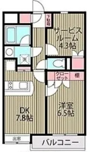 ハイツ浦安【2階】の間取り