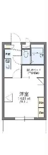 レオパレスボンジュール【2階】の間取り