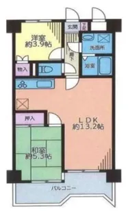 セザール第二上大岡【3階】の間取り